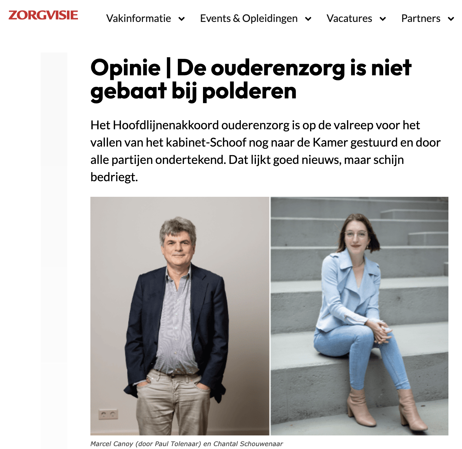 Zorgvisie opiniestuk